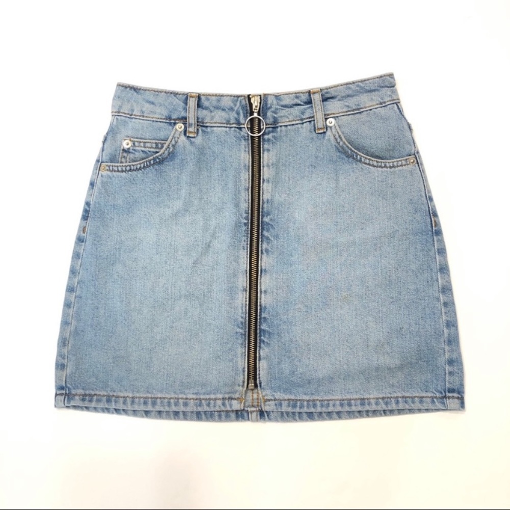 Topshop denim skirt